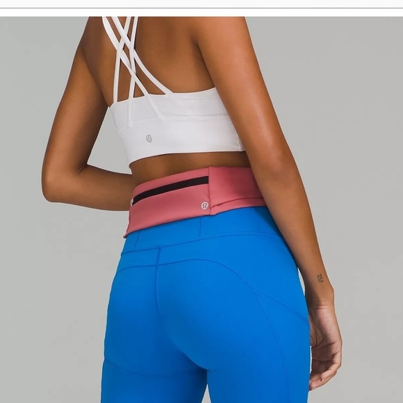 lululemon athletica Handbags - 6 HOUR SALE LULULEMON Fast & Free Run Belt back zipper rose pink adjustable S/M